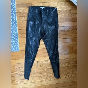 Frame Black Leather Pants - Size Medium